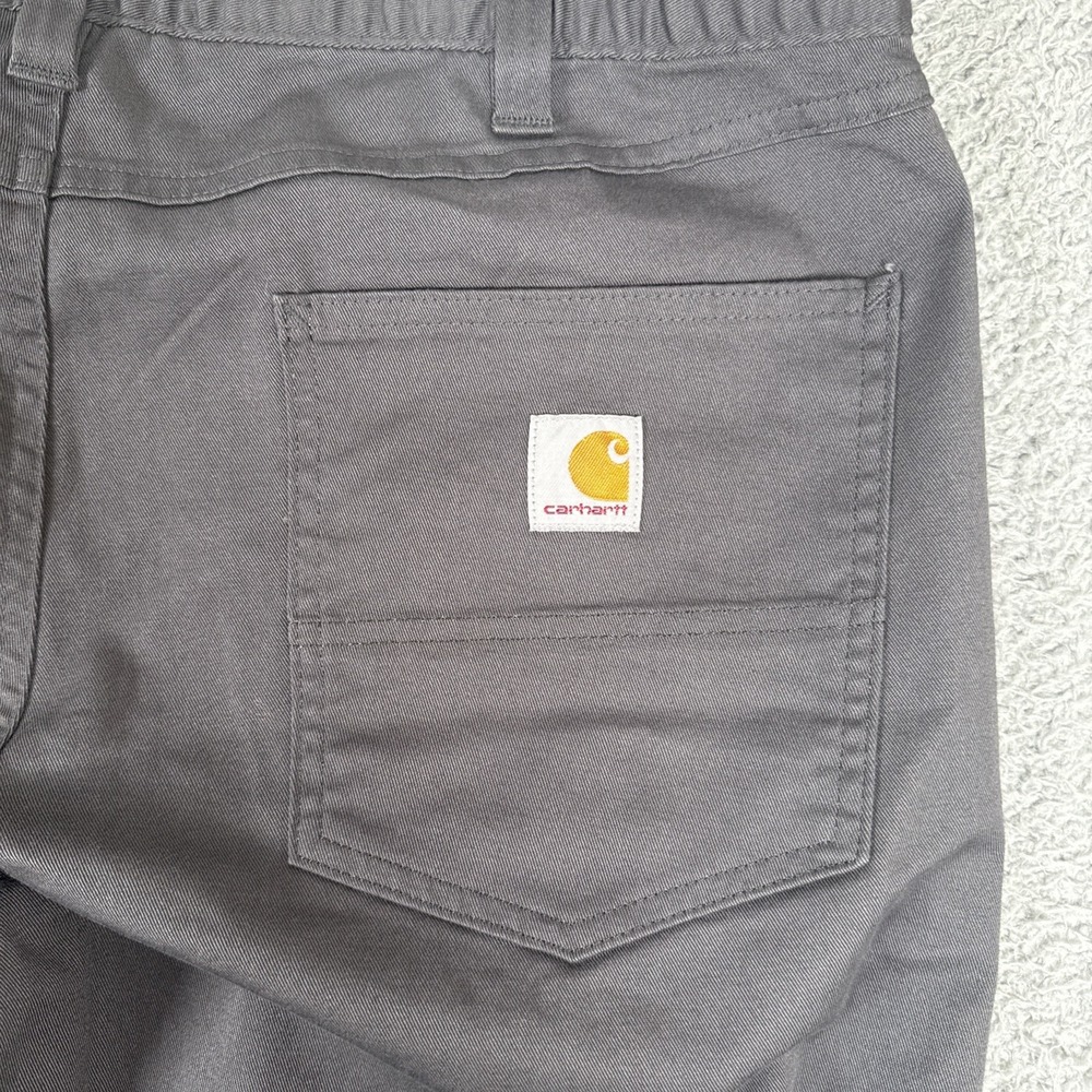 Carhartt Force Pant Khaki Men's 36x30 Gray Relaxed Fit Work - Picture 7 of 9